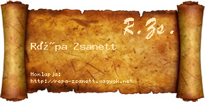 Répa Zsanett névjegykártya